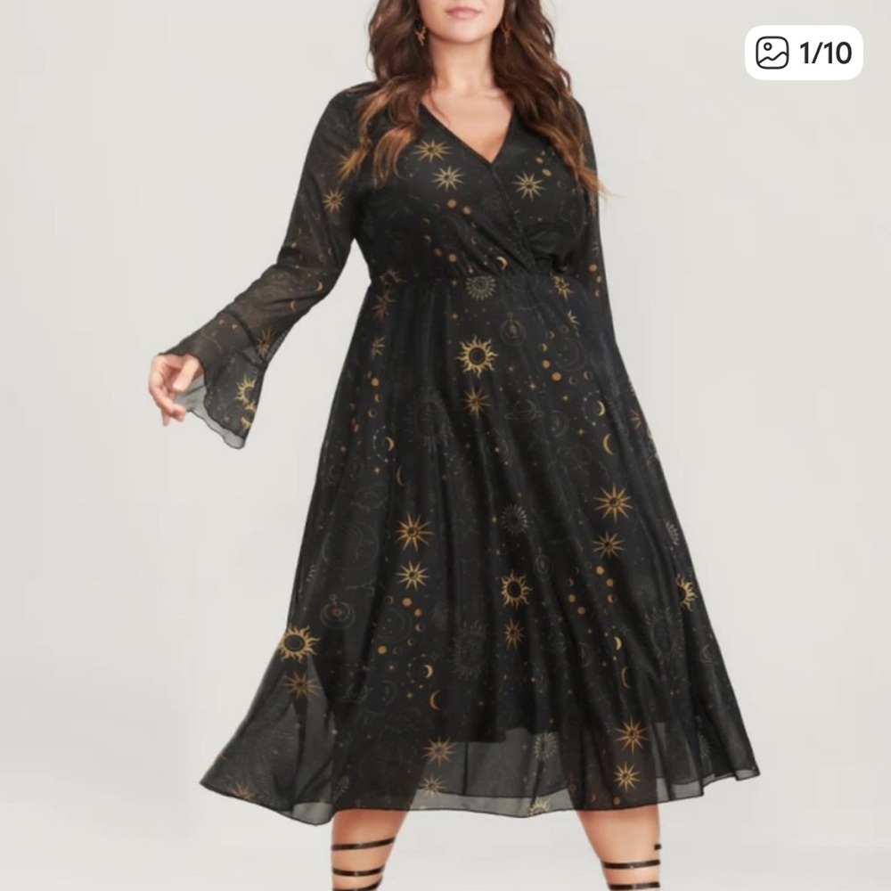 BloomChic Celestial Zodiac Midi Dress